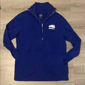 Purple roots quarter zip